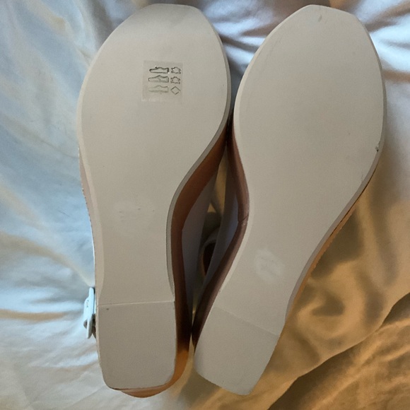 Robert Clergerie new white leather Ferdie platform wedge anklestrap pump 38.5 8 - Picture 8 of 12